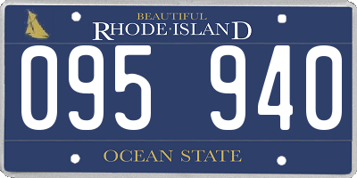 RI license plate 095940