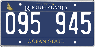 RI license plate 095945