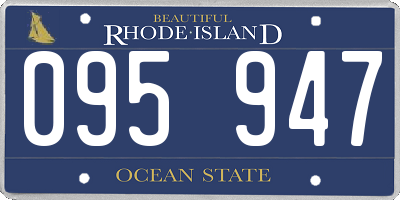 RI license plate 095947