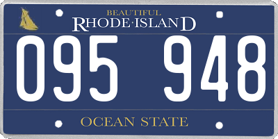 RI license plate 095948