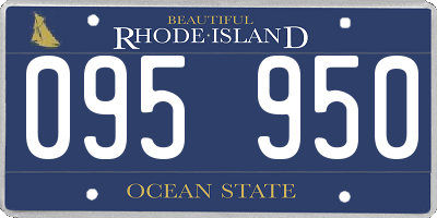 RI license plate 095950