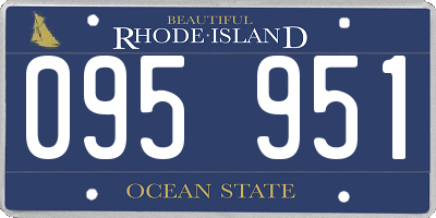 RI license plate 095951