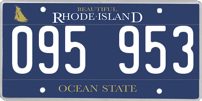 RI license plate 095953