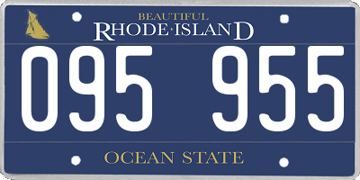 RI license plate 095955