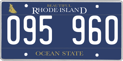 RI license plate 095960