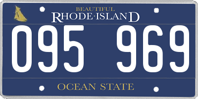 RI license plate 095969
