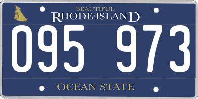RI license plate 095973