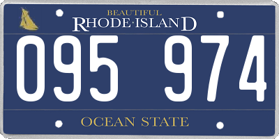 RI license plate 095974