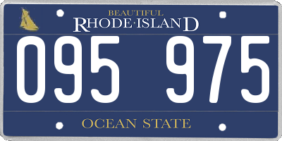 RI license plate 095975