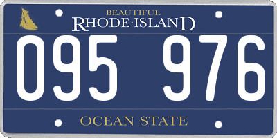 RI license plate 095976