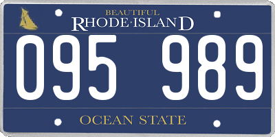 RI license plate 095989