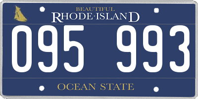 RI license plate 095993