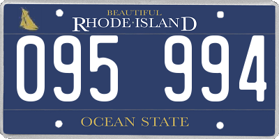 RI license plate 095994