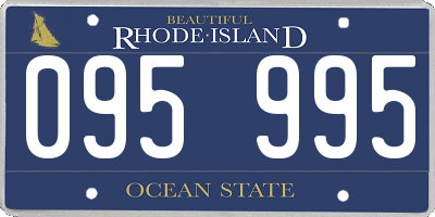 RI license plate 095995