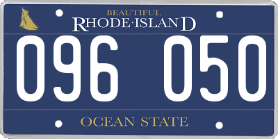 RI license plate 096050