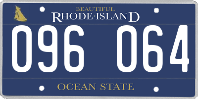 RI license plate 096064