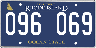 RI license plate 096069