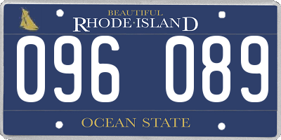 RI license plate 096089