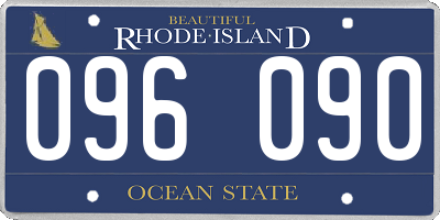 RI license plate 096090