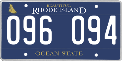 RI license plate 096094