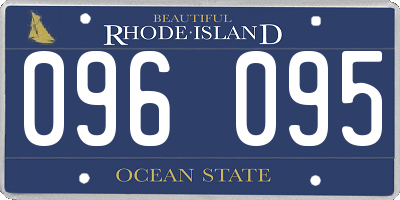 RI license plate 096095
