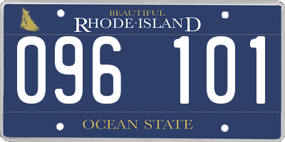 RI license plate 096101