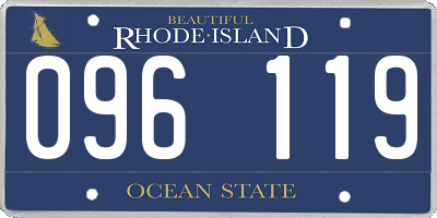 RI license plate 096119