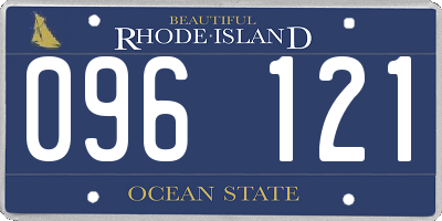 RI license plate 096121