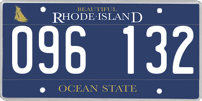 RI license plate 096132