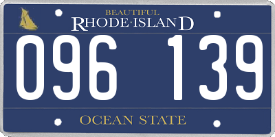 RI license plate 096139