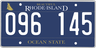 RI license plate 096145