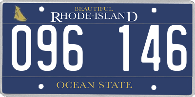 RI license plate 096146