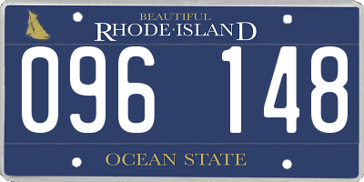 RI license plate 096148