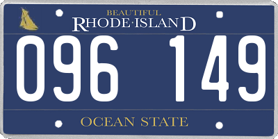 RI license plate 096149