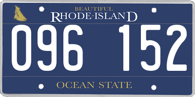RI license plate 096152