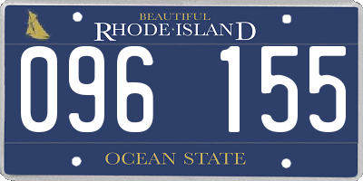 RI license plate 096155