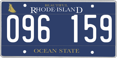 RI license plate 096159