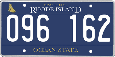 RI license plate 096162