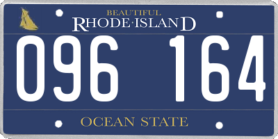 RI license plate 096164