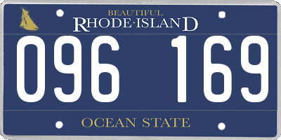 RI license plate 096169