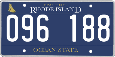 RI license plate 096188