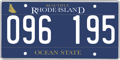 RI license plate 096195