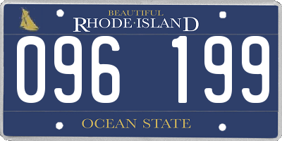 RI license plate 096199