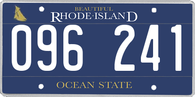 RI license plate 096241