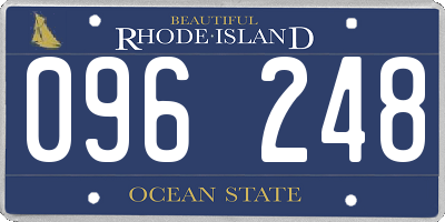 RI license plate 096248