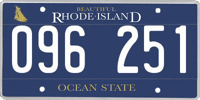 RI license plate 096251