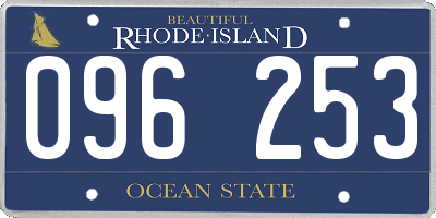 RI license plate 096253