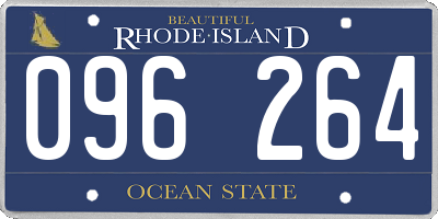 RI license plate 096264