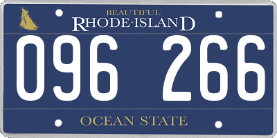RI license plate 096266