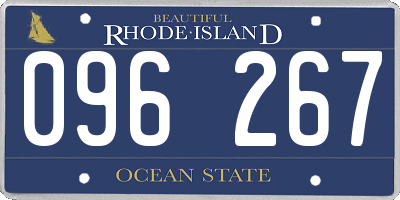 RI license plate 096267